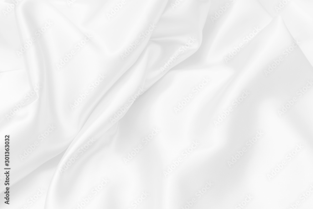 white satin fabric texture soft blur background