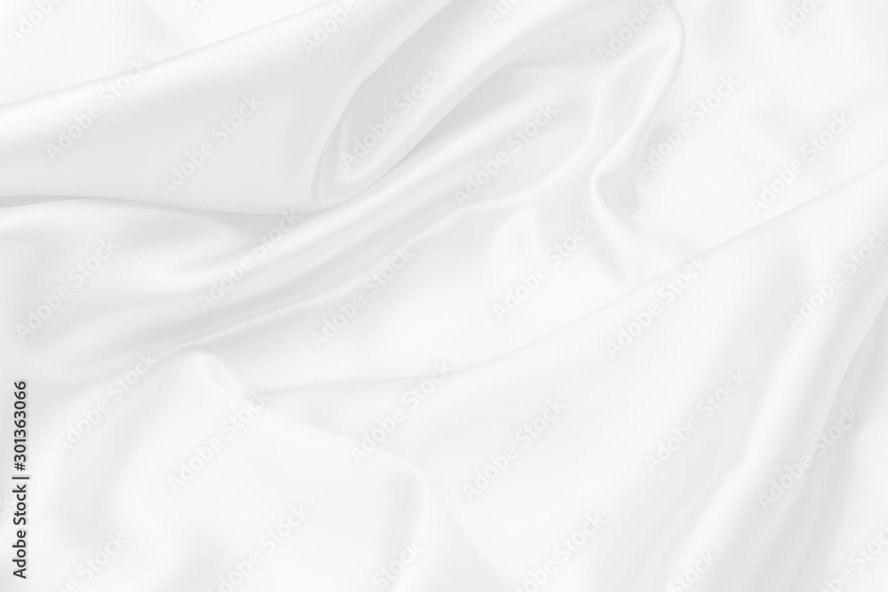 white satin fabric texture soft blur background