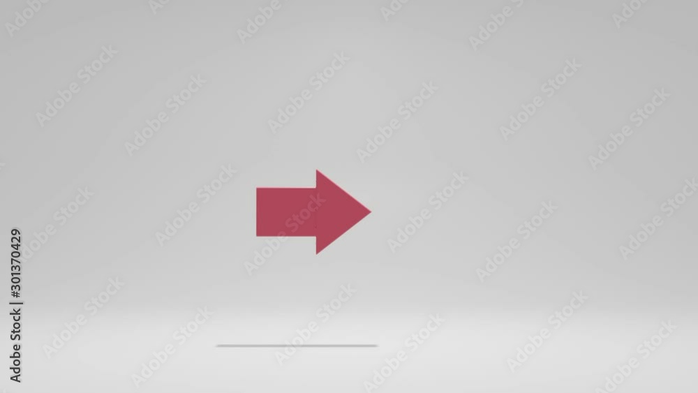 Red arrow animation. 3d render. Red arrow animation. 3d render.