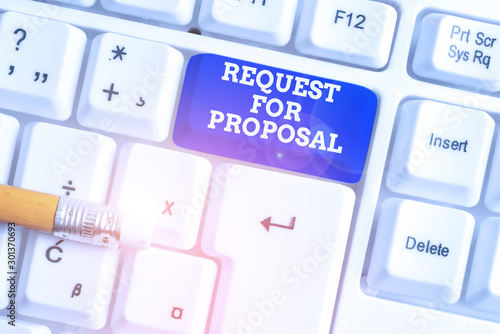 Fotografie Conceptual hand writing showing Request For Proposal
