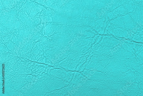 Cyan-Teal leather texture background