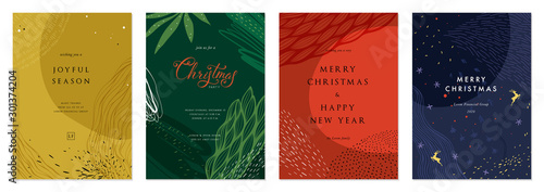 Merry Christmas and Bright Corporate Holiday cards.