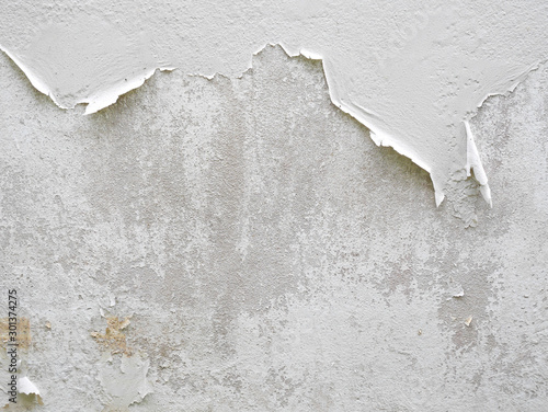 White peeling paint wall photo