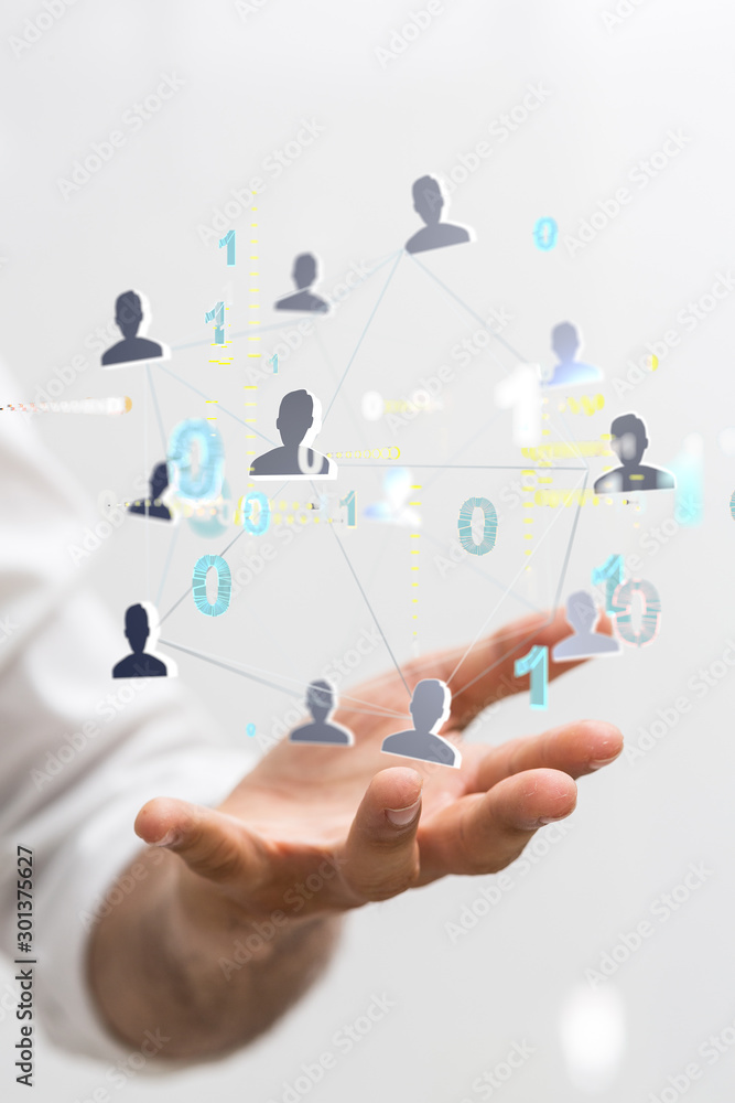 Social Media Communication Internet Network 3d Social Media Communication Internet Network 3d