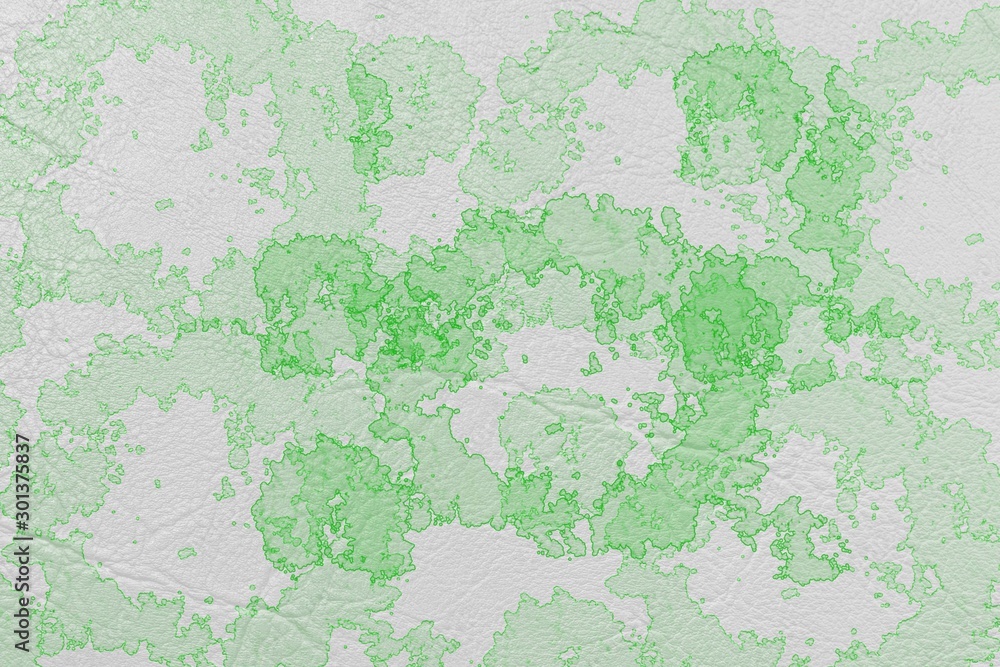 Fototapeta premium green abstract background look like point or lslet on leather or paper texture
