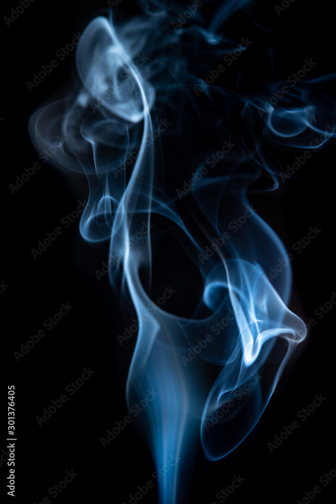 Smoke colorful &black for background