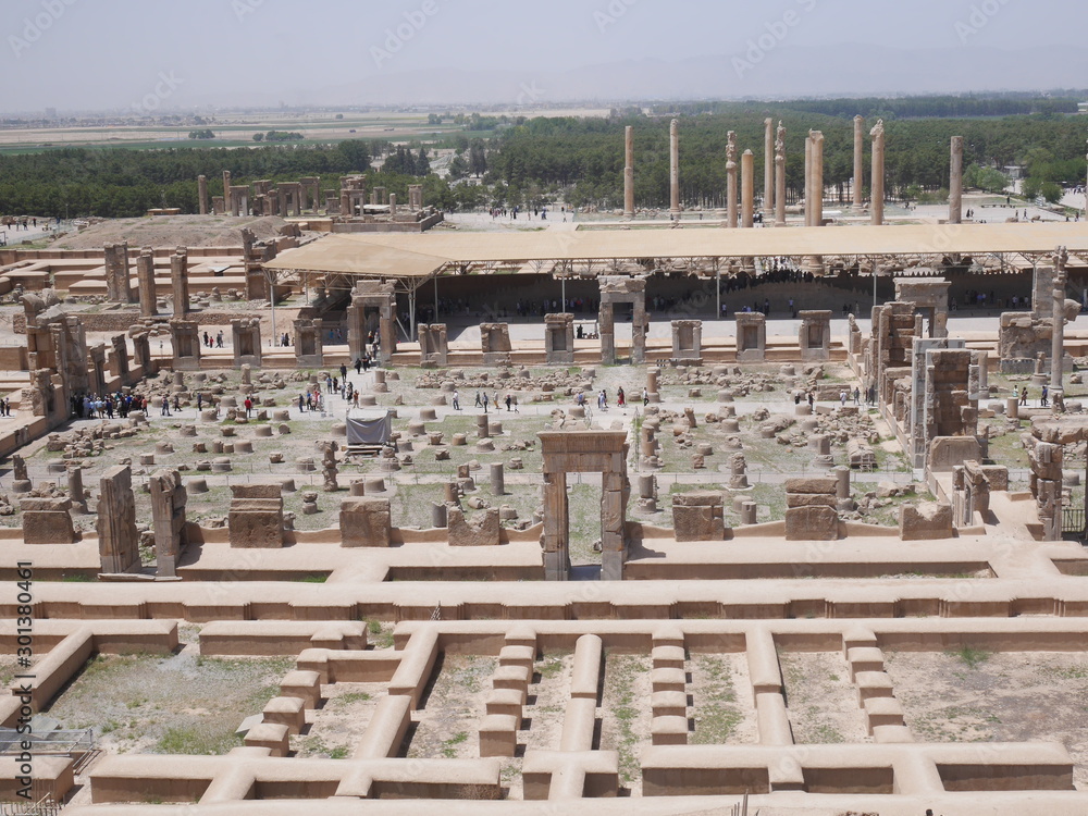 Obraz premium Persépolis, ruine et histoire, ciel et pierre 