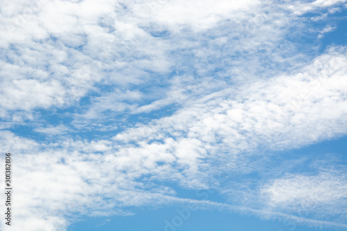 Fototapeta Naklejka Na Ścianę i Meble -  Blue Sky background with clouds - Image