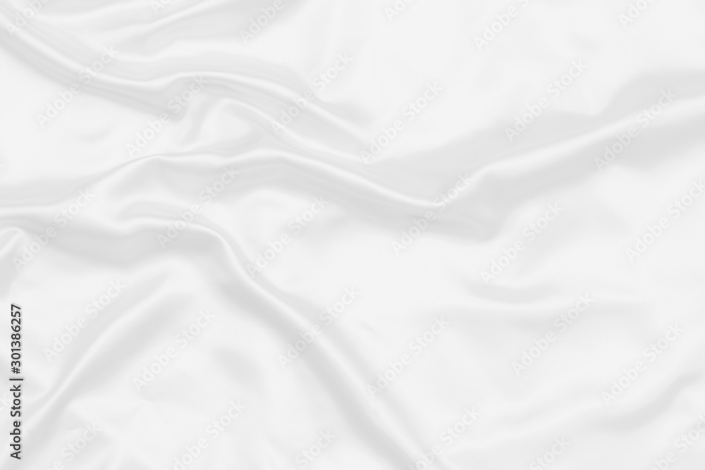 white satin fabric texture soft blur background