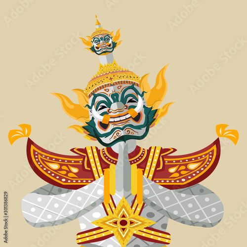 Thai Mythical Giant greeting