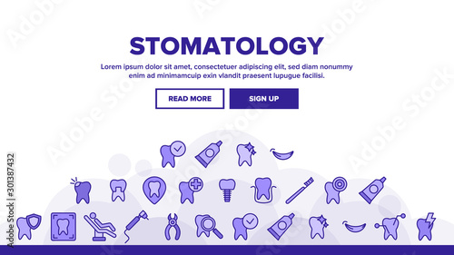 Stomatology And Dentistry Vector Linear Icons Set. Stomatology, Teeth Treatment And Oral Hygiene Outline Symbols Pack. Dentist Tools. Dental Implant, Tooth Cavity Isolated Contour Illustrations