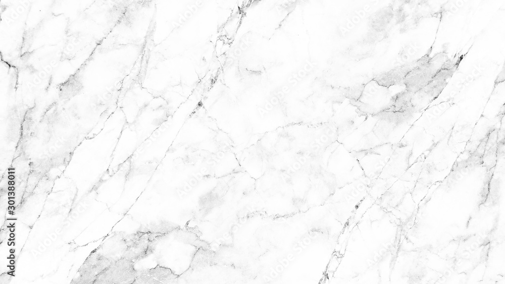 White marble texture with natural pattern for background or design art work. Natural backdrop.