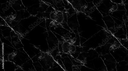 Black marble texture with natural pattern for background or design art work. Natural backdrop. © Preecha