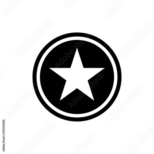 Black star shape vector illustration. Star icon. Star icon eps10.