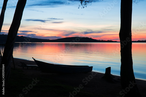 Sunset on Ssese Island, Uganda photo
