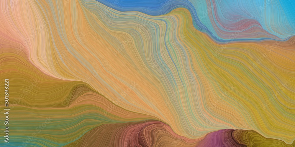 abstract fractal swirl waves. can be used as wallpaper, background graphic or texture. graphic illustration with dark khaki, cadet blue and gray gray colors