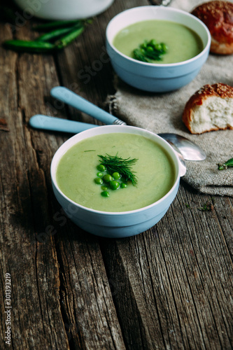 Green Pea Cream Soup