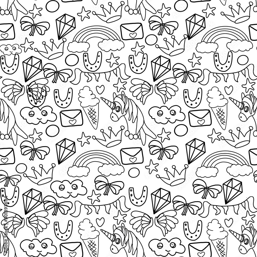 Seamless pattern doodle doodles for background or paper packaging. Seamless pattern doodle doodles for background or paper packaging.