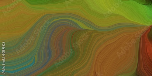 abstract colorful waves motion. can be used as wallpaper, background graphic or texture. graphic illustration with brown, olive drab and dark slate gray colors