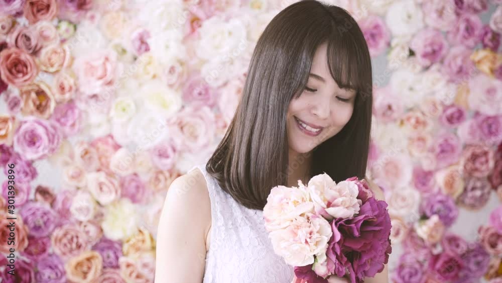 ビューティ　花の壁飾り