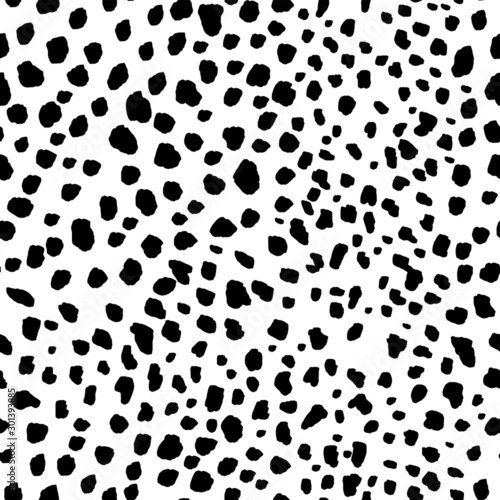 Seamless dalmatian fur animal print