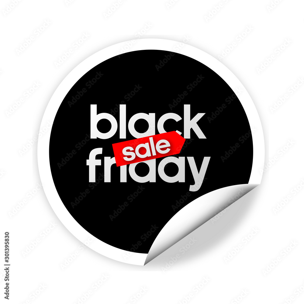 Black Friday Sale sticker. Huge Discount banner. Black Friday Sale sticker. Huge Discount banner.