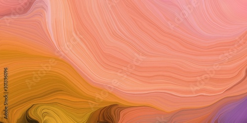abstract design swirl waves. can be used as wallpaper, background graphic or texture. graphic illustration with dark salmon, coffee and pastel magenta colors © Eigens
