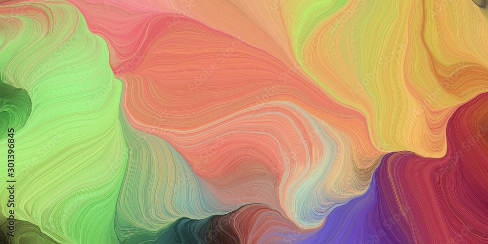 Obraz premium abstract fractal swirl waves. can be used as wallpaper, background graphic or texture. graphic illustration with dark khaki, dark moderate pink and dark slate gray colors