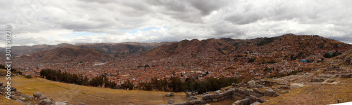 View of Cusco from Sacsayhuaman, Peru
