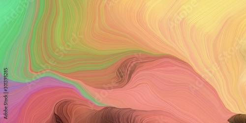 abstract colorful swirl motion. can be used as wallpaper, background graphic or texture. graphic illustration with dark salmon, pastel green and brown colors