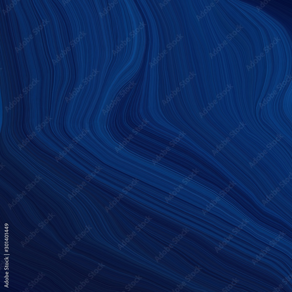 square graphic illustration with very dark blue, midnight blue and strong blue colors. abstract colorful swirl motion. can be used as wallpaper, background graphic or texture