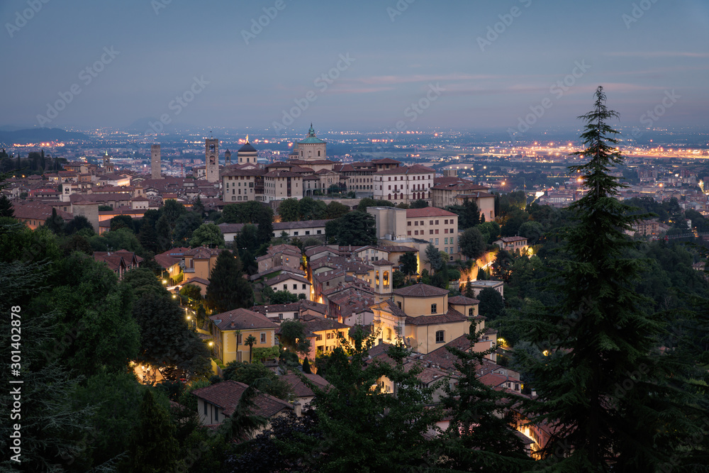 aerial view of Bergamo