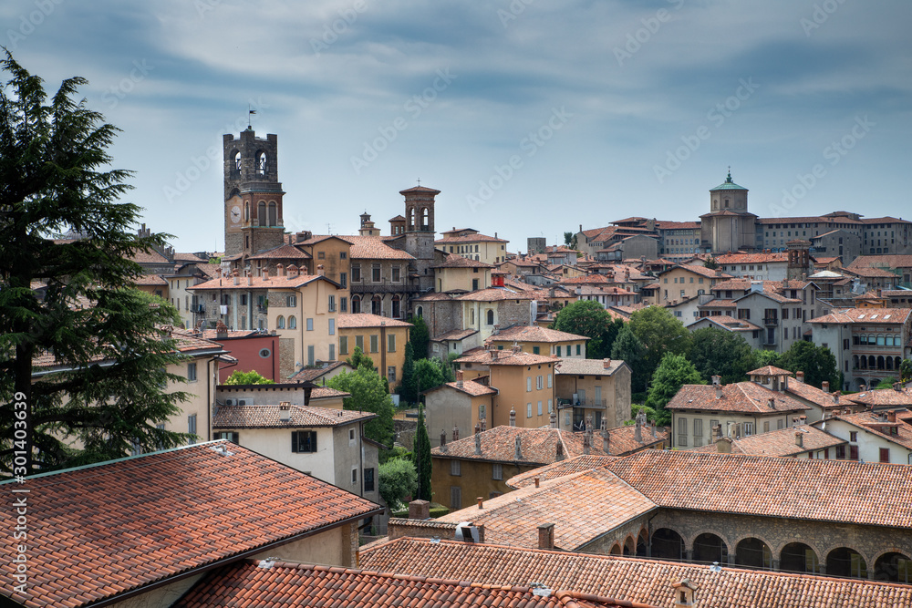 view of Bergamo italy