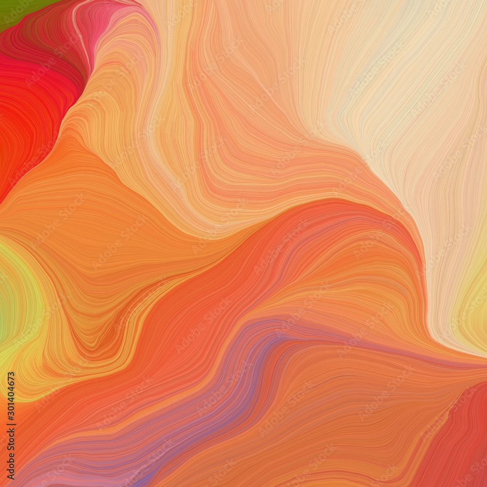 square graphic illustration with coral, peru and wheat colors. abstract design swirl waves. can be used as wallpaper, background graphic or texture square graphic illustration with coral, peru and wheat colors. abstract design swirl waves. can be used as wallpaper, background graphic or texture