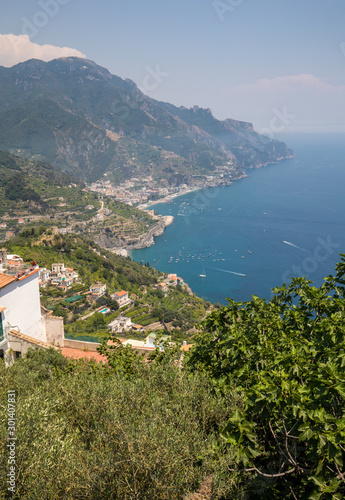 View over Gulf of Salerno from Ravello, Campania, Italy