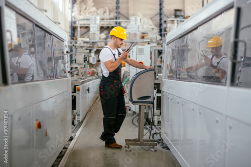 Portrait of worker in factory 