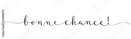 Calligraphie vecteur BONNE CHANCE!