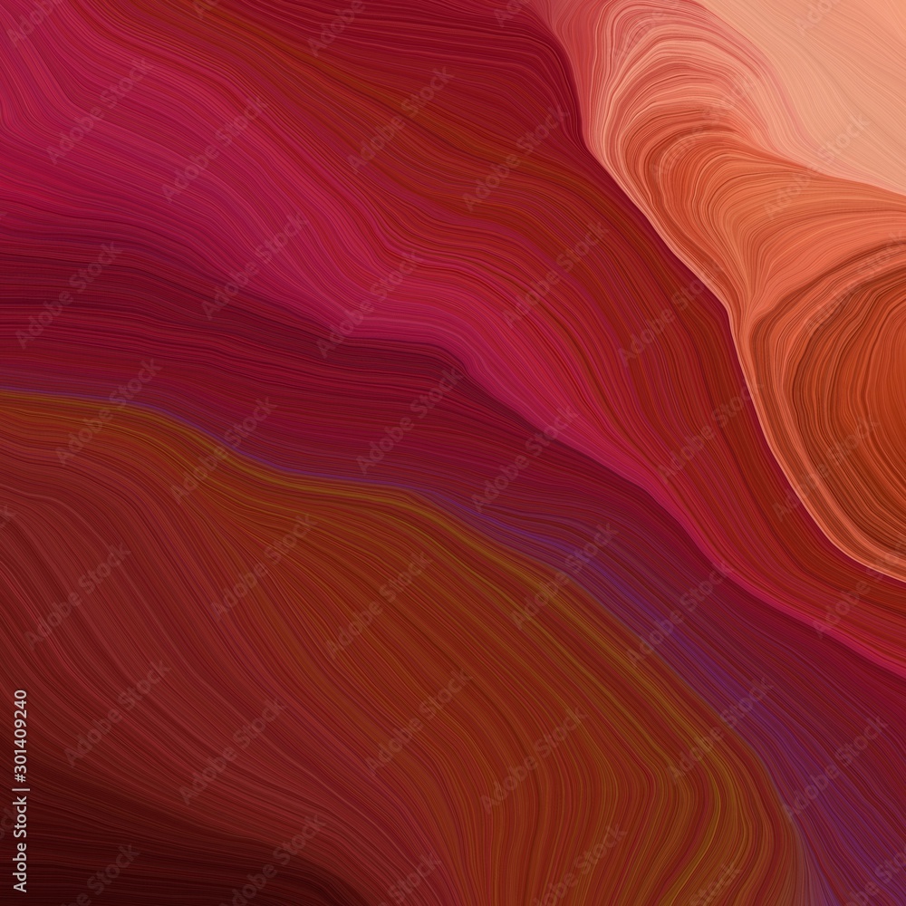 Obraz premium square graphic illustration with dark pink, dark red and indian red colors. abstract colorful waves motion. can be used as wallpaper, background graphic or texture