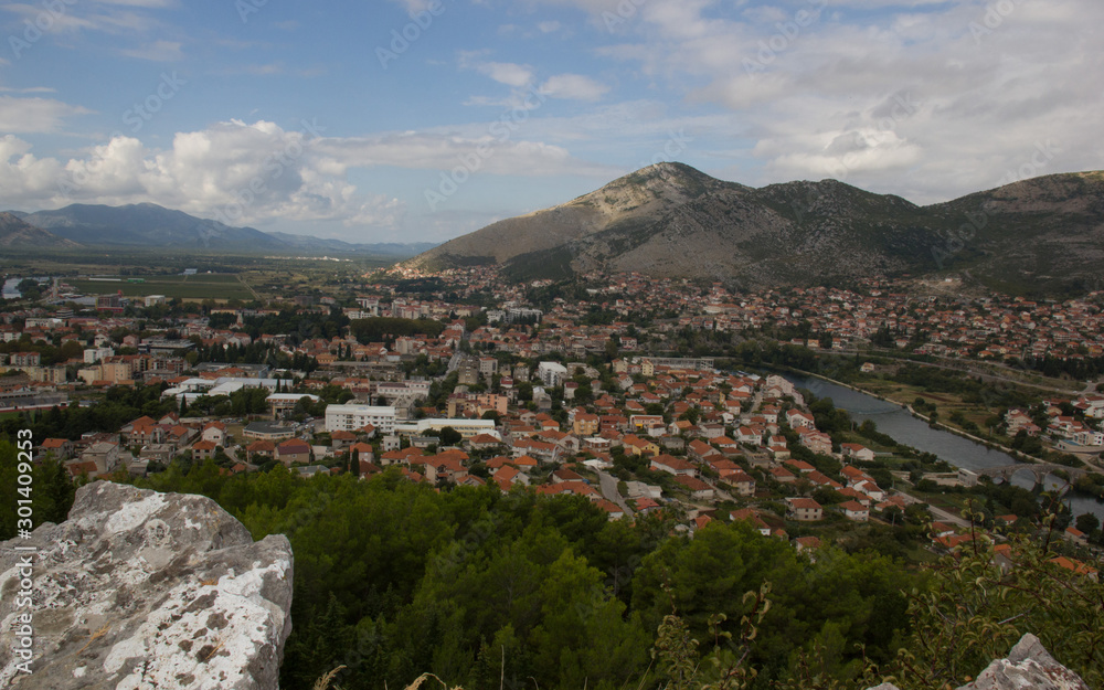 Fototapeta premium Top view of the city of Trebinje. Bosnia-Herzegovina.