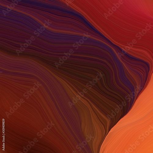 square graphic illustration with dark red, very dark pink and coffee colors. abstract fractal swirl waves. can be used as wallpaper, background graphic or texture