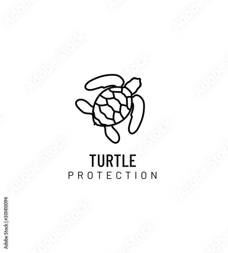 tortue marine, logo 