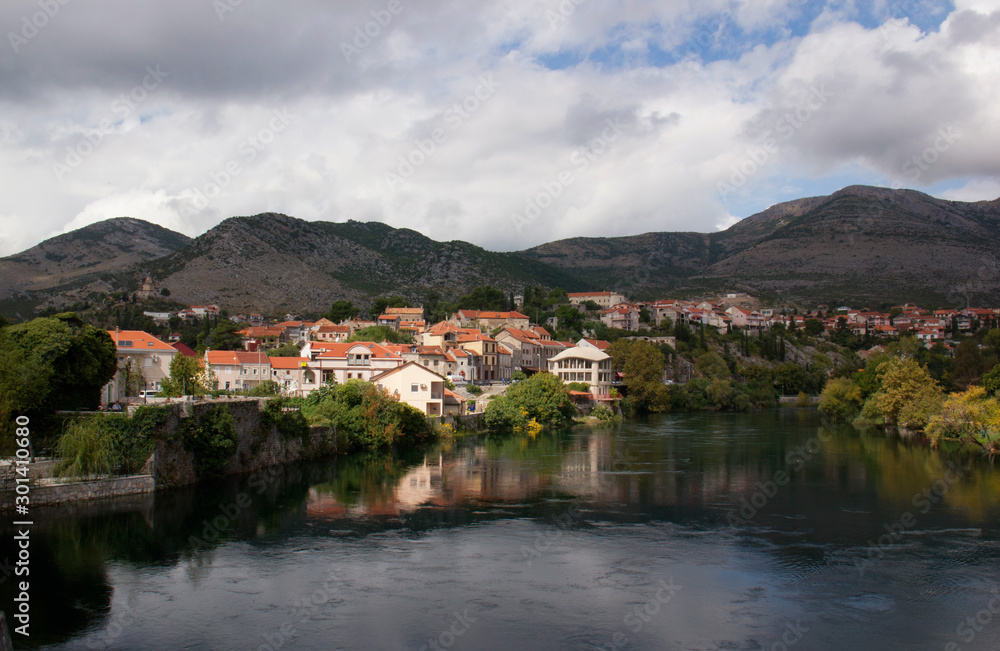 Beautiful river in Trebinje. Bosnia-Herzegovina.