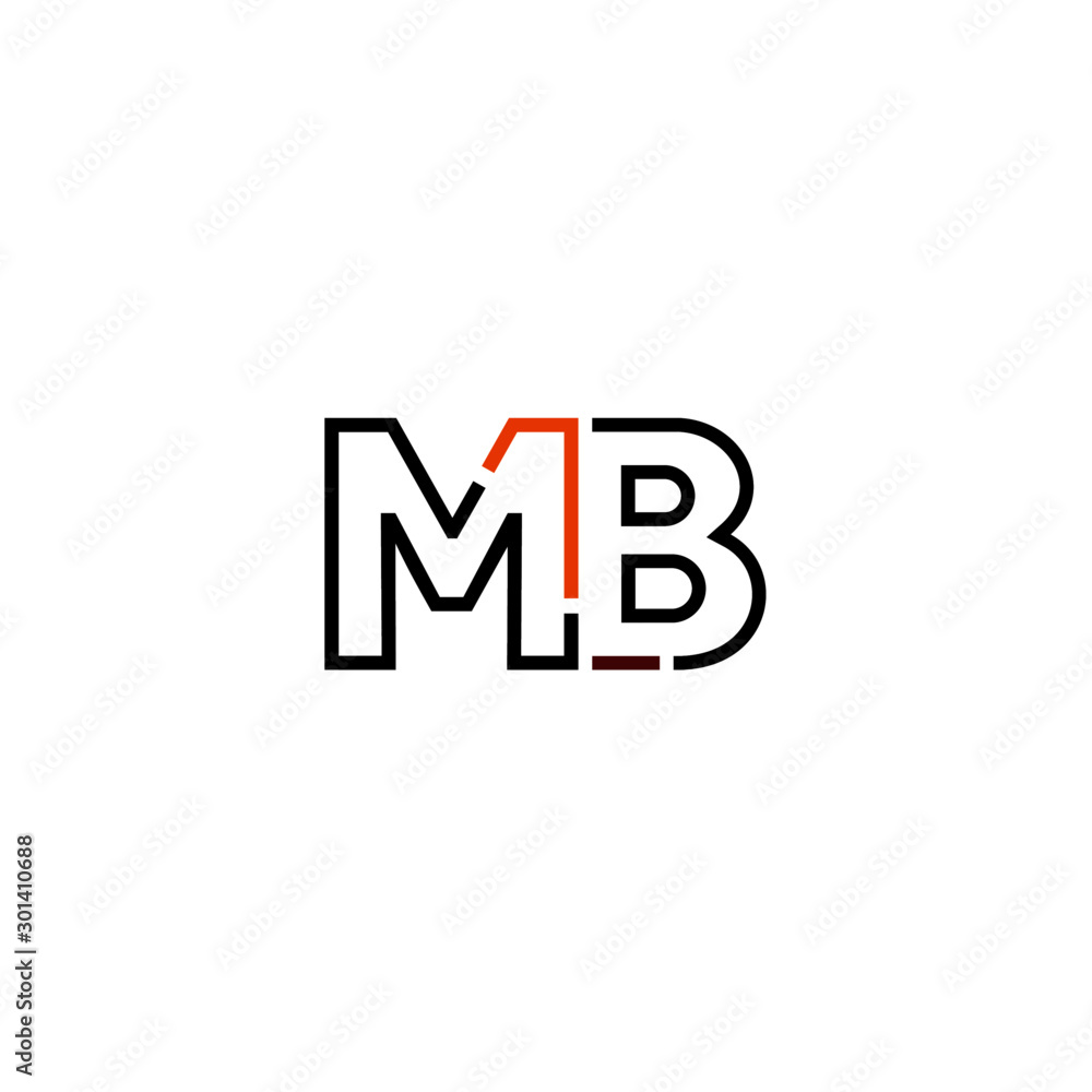 Letter MB logo icon design template elements Letter MB logo icon design template elements