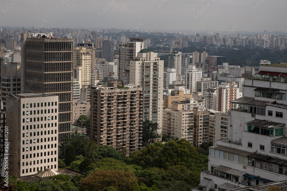 Fototapeta premium Vista aérea da cidade de São Paulo