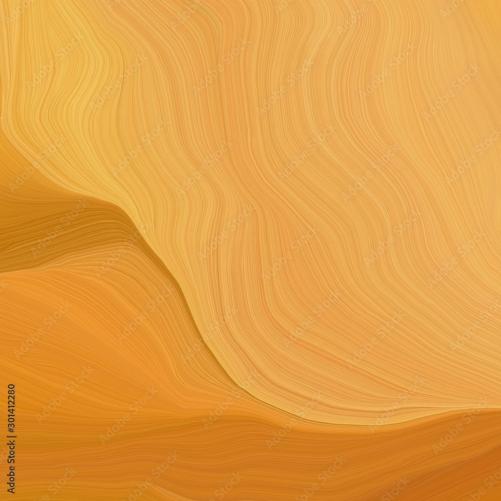 square graphic illustration with sandy brown, coffee and bronze colors. abstract fractal swirl motion waves. can be used as wallpaper, background graphic or texture