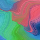 square graphic illustration with blue chill, indian red and dark slate blue colors. abstract fractal swirl motion waves. can be used as wallpaper, background graphic or texture