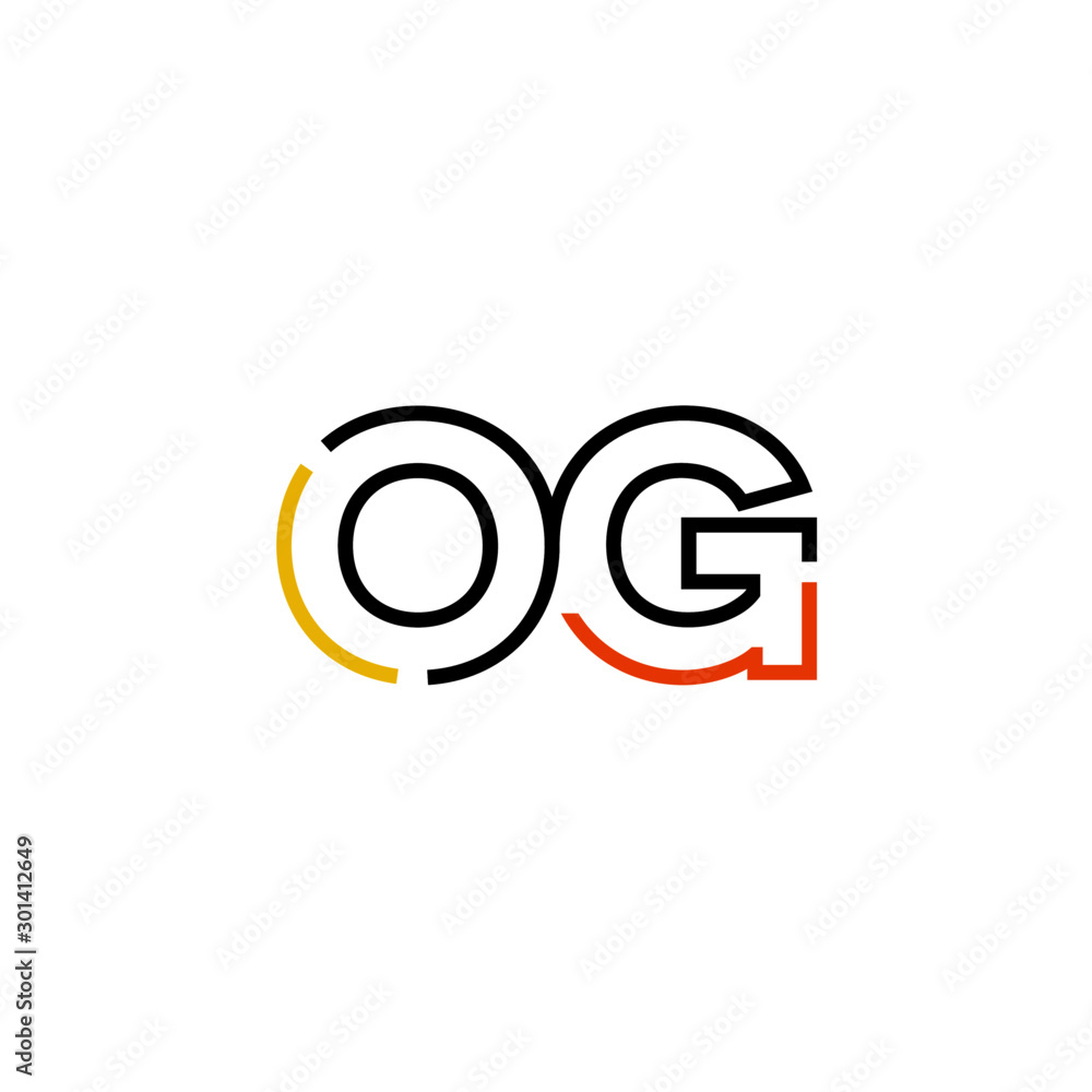 Letter OG logo icon design template elements Letter OG logo icon design template elements