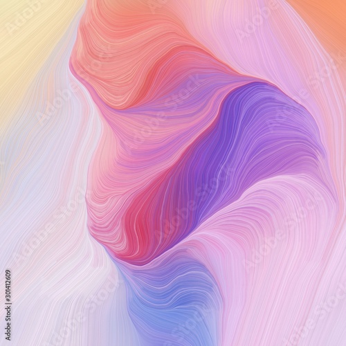 square graphic illustration with thistle, moderate violet and pastel violet colors. abstract fractal swirl motion waves. can be used as wallpaper, background graphic or texture