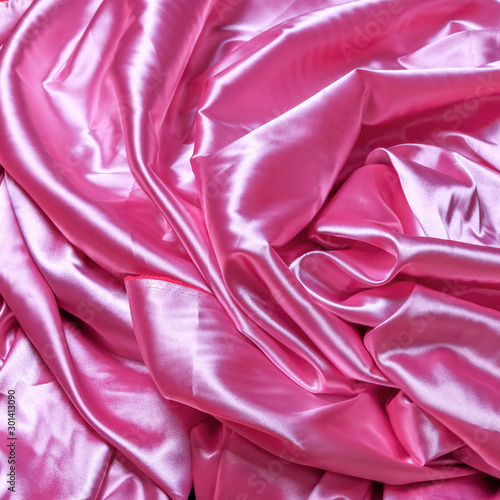 drapery of pink taffeta