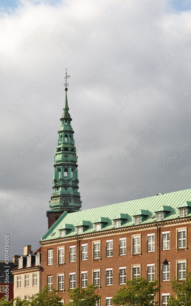 Obraz premium Saint Nicholas church in Copenhagen. Denmark